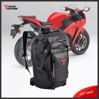 MOTOCENTRIC Mochila Impermeable Para Motocicleta Multifuncional Bolsa De Viaje Para Moto Con Espacio Para Casco De Motocicleta Y Banda Trasera - details 0