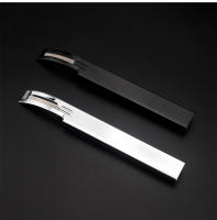 Kit De Herramientas De Corte Para Cuero Metálico Y Cuero Con 3 Hojas De Repuesto 4 Piezas Herramienta De Beveler De Seguridad Para DIY Negro/Cobre - details 4