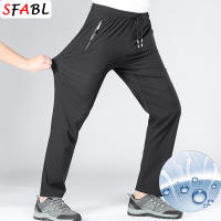 Pantalones De Deporte Al Aire Libre Para Hombres 5XL Con Bolsillos Cierre De Cremallera Secado Rápido Talla Media Estilo Casual Color Negro Azul Oscuro Verde - details 9