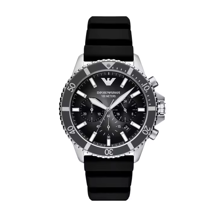Emporio Armani Reloj SILICONE，BLACK，QUARTZ/CHRONO AR11619 - 1