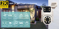 Cámara IP WiFi 2K 4MP Con Lente Doble Pantalla Dual Salida De Seguridad Al Aire Libre CCTV Vigilancia De Video Alarmas De Luz Camhipro - details 1