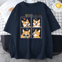 Camiseta De Algodón Suave Y Transpirable Para Hombre De Drakeview Con Diseño Gráfico De Perro Afortunado En Cuatro Estados Diferentes Estilo Casual Para Uso Diario - details 24