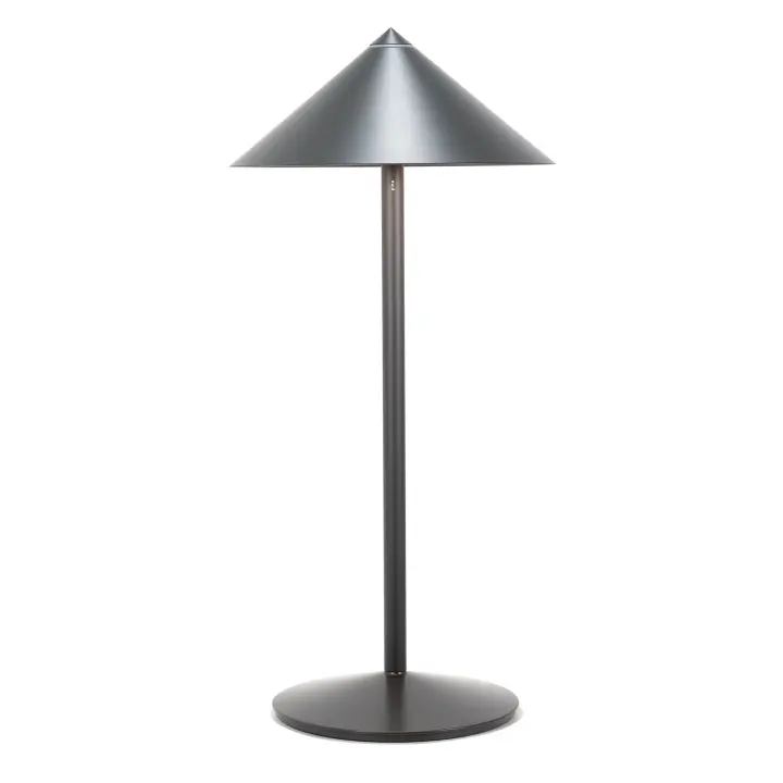 Azafrán Pina L titanio, lámpara LED recargable 6W, IP65, de uso interior y exterior - 1