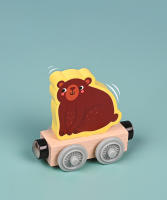 Juguetes De Tren Magnético De Madera Pequeños Para Niños Puzzle De Construcción Magnética Bloques Para Bebés Temática De Transporte Y Animales - details 7
