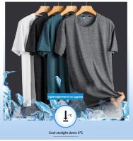 Camiseta Deportiva De Hombre Para Verano Con Mangas Cortas Secado Rápido Transpirable Absorbedor De Sudor Top Casual Ligero - details 3