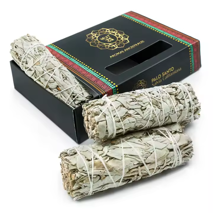 Set de Salvia Blanca Sagrada MUT22 para Quemar - Purificación y Armonía - Salvia Apiana 100% Natural - Limpieza Espiritual y Rituales Energéticos - 1