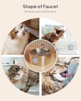 Fuente de Agua para Gatos, Fuente de Agua para Mascotas para Gatos/Perros en Interiores, Fuentes de Agua para Gatos de Acero Inoxidable with Ventana de Nivel de Agua (3,2 L/108 onzas) - details 2