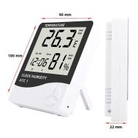 Medidor De Temperatura Y Humedad Digital LCD HTC-2/HTC-1 Estación Meteorológica Con Reloj Para Interior Y Exterior - details 16