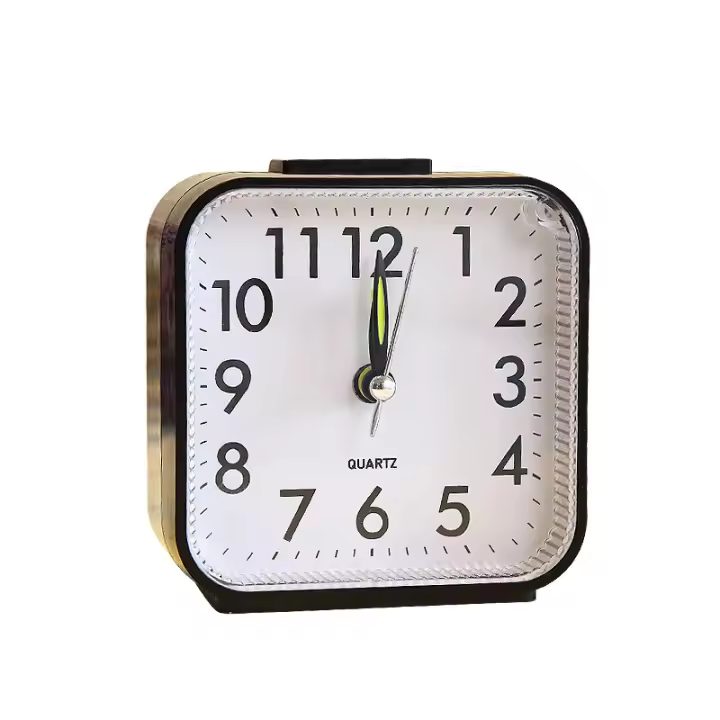 Reloj Despertador Analógico Silencioso, Despertadores de Mesilla Reloj Despertador De Viaje Reloj Despertador de Cabecera con Luz Nocturna Función de Repetición para el Hogar - 1