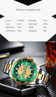 Reloj CURREN Para Hombre Diseño Mécanico Imitado En Acero Inoxidable Bandeja Luminoso Resistente Al Agua Estilo Casual Y Moda - details 3