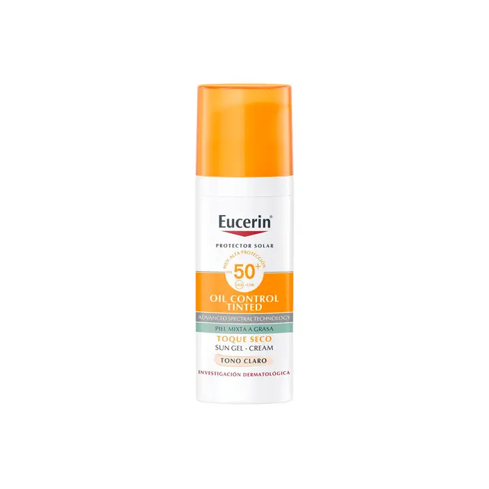 EUCERIN SOLAR CARA SPF50+ OIL CONTROL TINTED COLOR TONO CLARO 50ML - 1