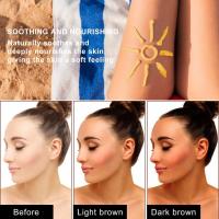 Crema bronceador para Cara y Cuerpo de 200g, Bronceador de Larga duración, bronceador para la piel, Protección solar, loción autobronceadora Natural nutritiva. - details 4