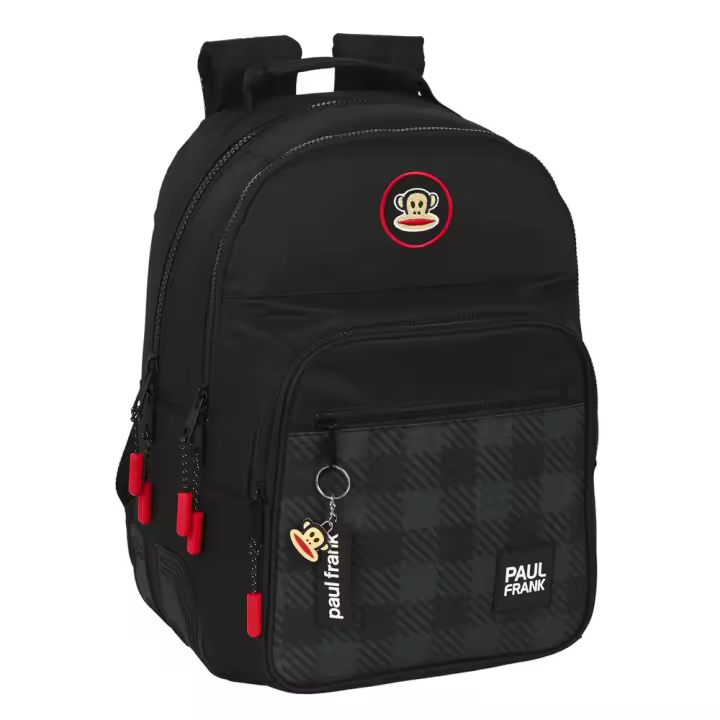Mochila Doble Adaptable a Carro Paul Frank "Campers" 32X42X15 (Safta 612319773) - 1
