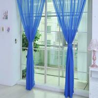 Cortina De Ventana Moderna Tulipán 1Pc Para Sala De Estar Dormitorio Cocina Decoración De Hogar Translúcida De Poliéster - details 17