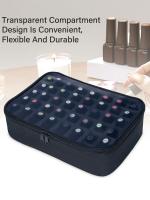 Bolsa Portátil De Almacenamiento Para 40 Botellas De Esmalte De Uñas En Múltiples Colores Bolsa Grande De Cosméticos Que Puede Contener Hasta 40 Botellas De 15ml - details 0