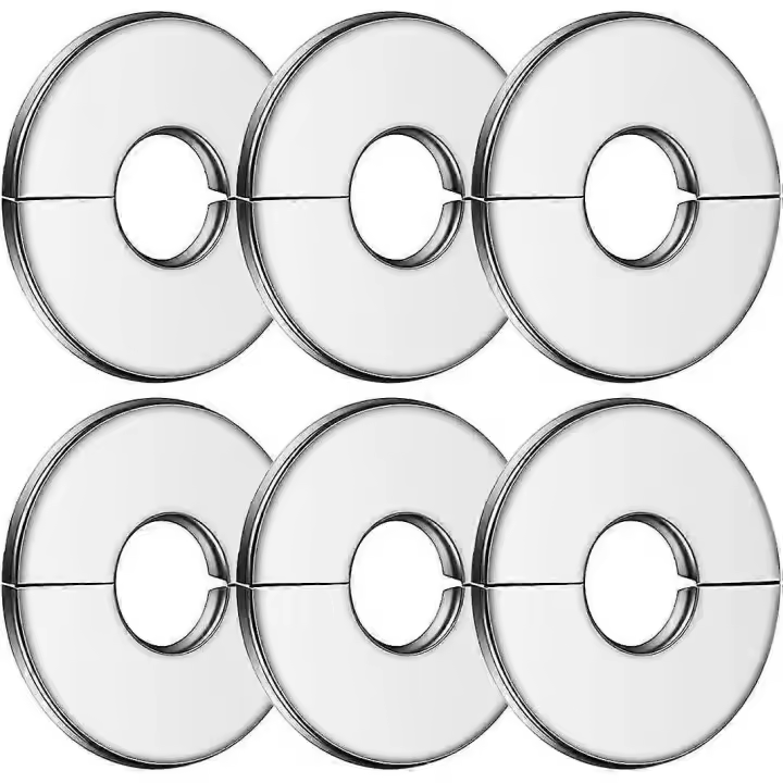 Piezas de Maple inoxidable cubierta del tubo radiador, 34mm Plata Grifo escudo, plomería cubierta Tube, válvula cubierta Tube, para Duchas, tuberías, Grifos, Radiat - 1