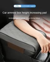 Almohadilla De Reposabrazos Para Coche De Cuero PU Con Bordado De Onda Protección Del Consolador Central Cubierta De Caja De Almacenamiento Accesorio Automotriz - details 0