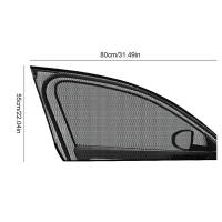 1Par De Cortinas De Sol Para Ventanas Del Coche Malla Transpirable Cubierta De Visera Estilo De Adorno Interior Automotriz - details 9