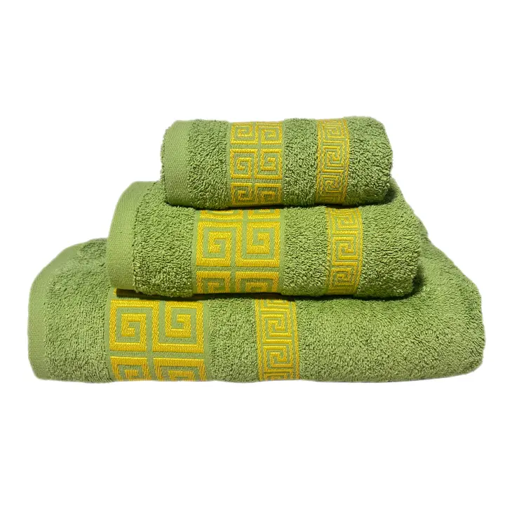 ILOVEHOME - Juego de Toallas de Baño 100% Algodón 450G - Set de 3 Piezas en Colores Variados , Incluye una toalla de tocador (30x50cm), una toalla de lavabo (50x100cm) y una toalla de sábana (100x150cm) - 1