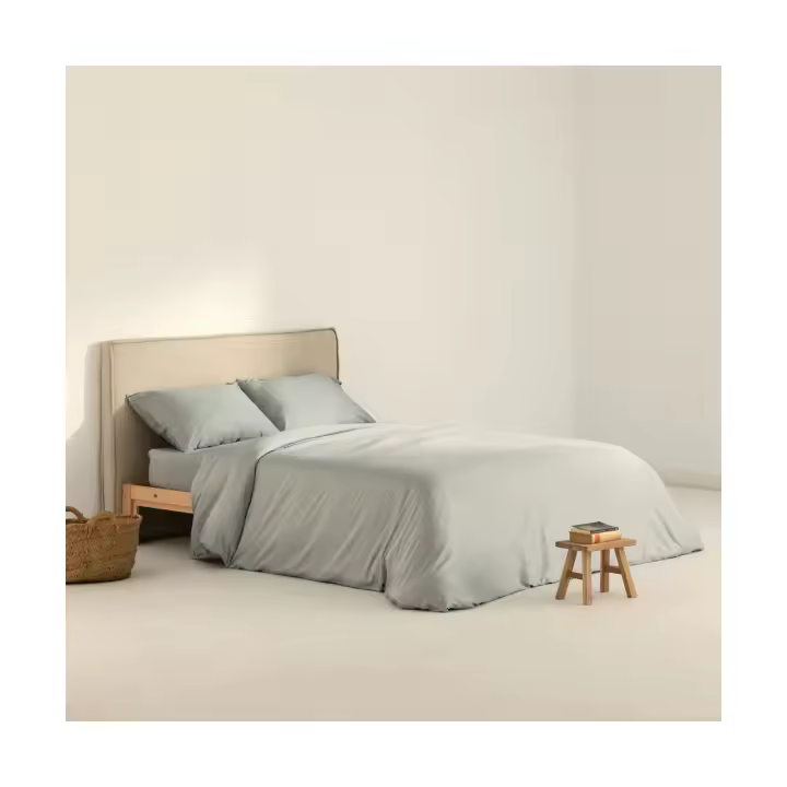 BL Belum Funda Nórdica Satén 300 Hilos Ultimate Grey - Elegancia y Simplicidad - 1