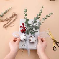 10pcs Hojas De Eucalipto Artificiales Ramas Para Decoración De Flores En Casa Centros De Mesa Bodas Navidad 10 Piezas - details 3