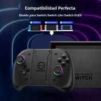 Manija Inalámbrica Para Nintendo Switch OLED Y Lite Con Luz RGB Y Vibration Six-Axis Despierta Continuamente Izquierda Y Derecha - details 0