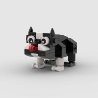Bloques De Construcción Para Niños Pug Pekingés Perro Lindo Animal Modelo De Perro Para Educar Juguetes Regalos De Navidad - details 3