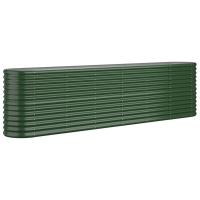 vidaXL Jardinera arriate acero recubrimiento polvo 260x40x68 cm Color Verde,  Gris,  Marrón y mas - details 4