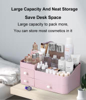 Caja De Guardado Para Maquillaje Y Cuidado De La Piel Organizador De Mesada Para Estudiantes Y Hogar Tamaño 34.8x22.5x15.2cm Plástico Moderno Y Sencillo - details 2