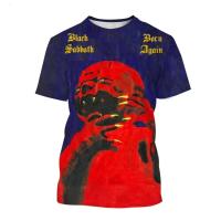 Camiseta Estampada De Black Sabbath Estilo Hip Hop Para Hombres Y Mujeres Moda Verano O Collar Y2K Top Casual Corta - details 1