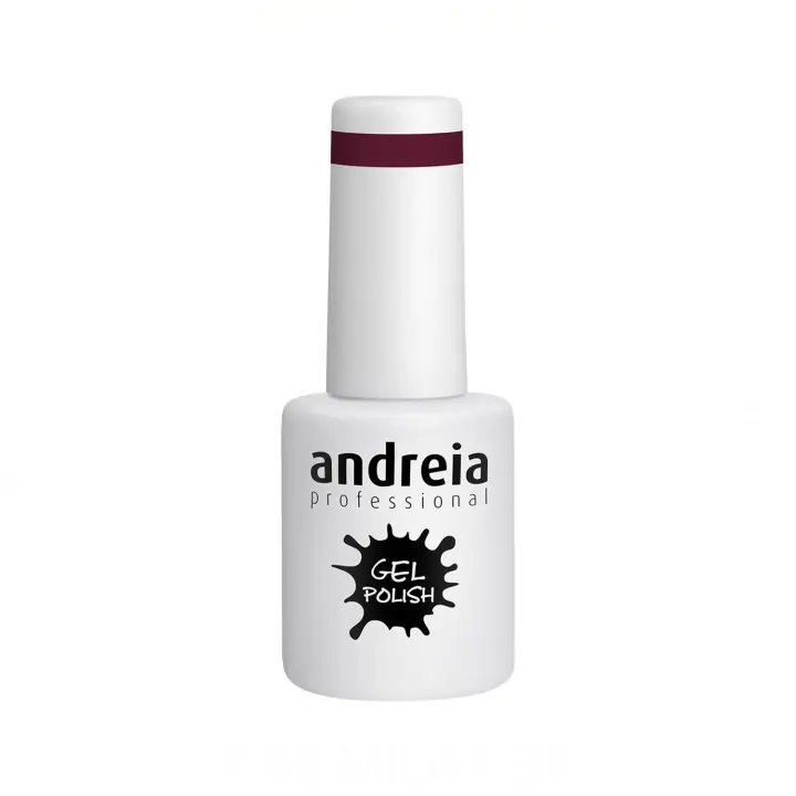 Andreia professional gel polish esmalte semipermanente 10,5 ml color 297, esmalte semipermanente con duración de 4 semanas color vino tinto - 1