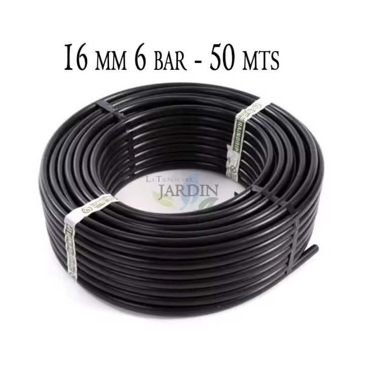 Suinga Tubo Polietileno Agrícola 16mm 6 Bar 50mt Negro - 1