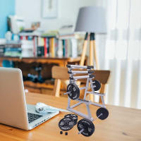 Porta Bolígrafos En Forma De Rack De Squat Divertido Y Único Organizador De Bolígrafos Con Peso Y Barbells Para Gimnasio - details 5
