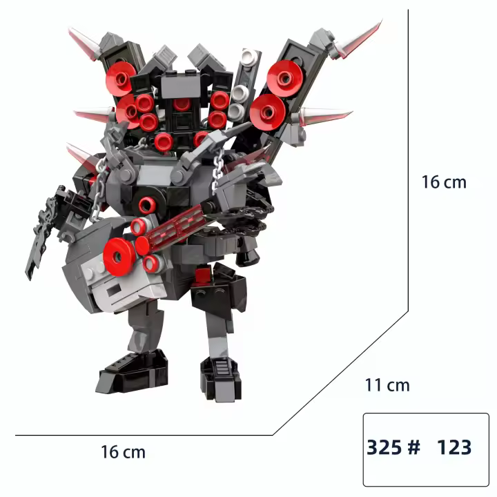 Bloques De Construcción MOC Skibidi Toilet Speaker Titan Modelo Juguete De Plástico Para Niños Regalo De Navidad Y Cumpleaños - 1