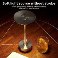 Lámpara De Mesa LED Retro Recargable Sensor Táctil Luz Nocturna Para Lectura Decorativa Para Restaurante Hotel Bar Y Dormitorio - details 7