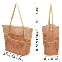 2025 Nuevo Bolso de Las Señoras Bolsa de Playa de Doble capa de Malla Bolsa de Playa Baño de Natacion artículos de tocador Bolsa de almacenamiento - details 6