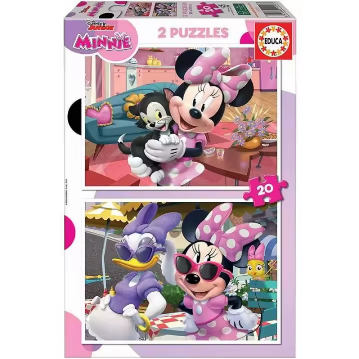 Puzzles 2x20 piezas de Minnie Mouse de Educa - 1