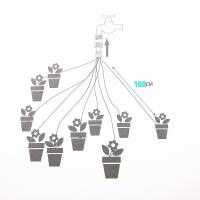 Kit De Riego Automático Para Jardín 10 Piezas Regadímetros Arco Irrigación Eficiente Para Invernadero Macetas Dispositivo De Riego Ahorro De Agua - details 1