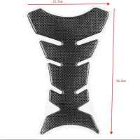 Banner - Protector deposito moto universal fibra de carbono negro