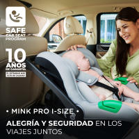 Kinderkraft - Carrito bebe NEWLY 4 en 1 con Mink Pro I-Size, Sistema de viaje, Carrito, Silla De Paseo, Silla coche, Base Isofix, Ligera, Cochecito 3 Piezas, Plegable, desde el nacimiento hasta 22 kg - details 2