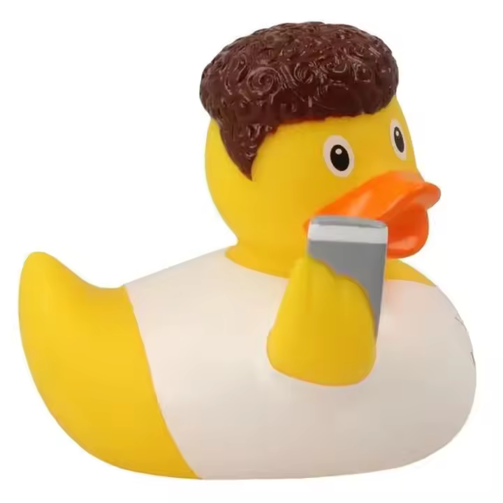 Pato de goma haciéndose un selfie LI2145 Lilalu - 1
