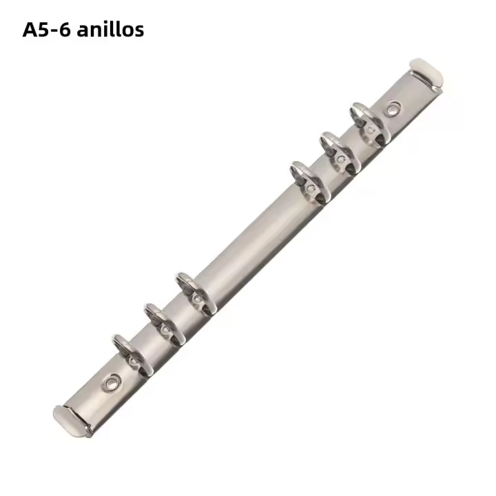 Clip De Anillo Metálico Para Archivos De Hojas Sueltas A4/B5/A5/A6/A7 Accesorio Para Cuaderno Estaciónery - 1