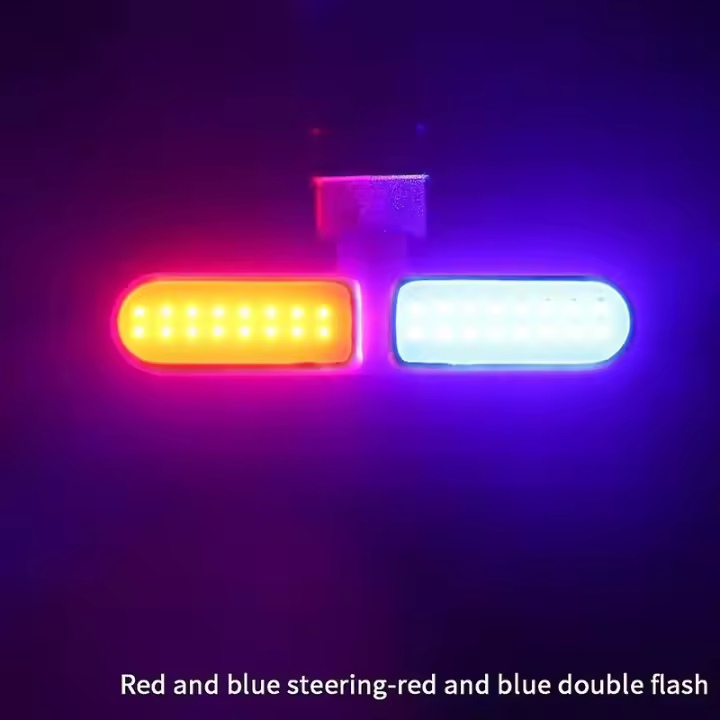 Bicicleta luz trasera multi modos de iluminación USB carga LED MTB Road Bike flash - 1