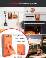 Termómetro Digital ThermoPro TP826B Con Retroiluminación Y Probes Para Carne 150M Alcance Inalámbrico Para Barbacoa Horno Cocina - details 7