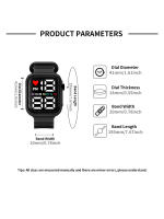 Reloj Inteligente Para Niños Pantalla Táctil LED Mostrador Semanal Estilo Sencillo Y Casual Regalo Para Niños Y Niñas - details 3
