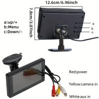 Bileeko Cámara De Visión Trasera Para Coche 4.3 Pulgadas Monitor HD Con Visión Nocturna Y 7 LEDs Kit De Estacionamiento - details 15