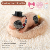 Juguete De Cerditos Mini Set De Muñecos De Silicona Accesorio De Cerdita Reborn Lindo Y Realista Para Recién Nacidos Regalo Para Niños - details 20