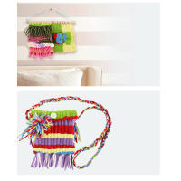 Kit De Tejido Manual Para Principiantes Y Niños Loom De Madera DIY Para Artesanías Y Manualidades - details 0