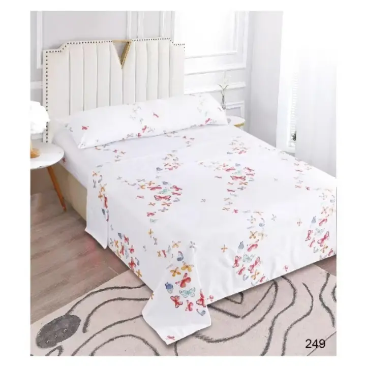 Juego Sábanas  (3 piezas): sábana encimera + sábana ajustable + 1 fundas de almohadade 90x135x150cm - 1