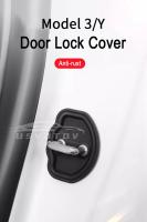 4PCS Absorbedores De Choque Para Puerta De Coche Para Tesla Model 3/Y/X/S Protector De Cerradura Flexible Cubierta De Latch De Puerta De Coche En Silicona - details 0